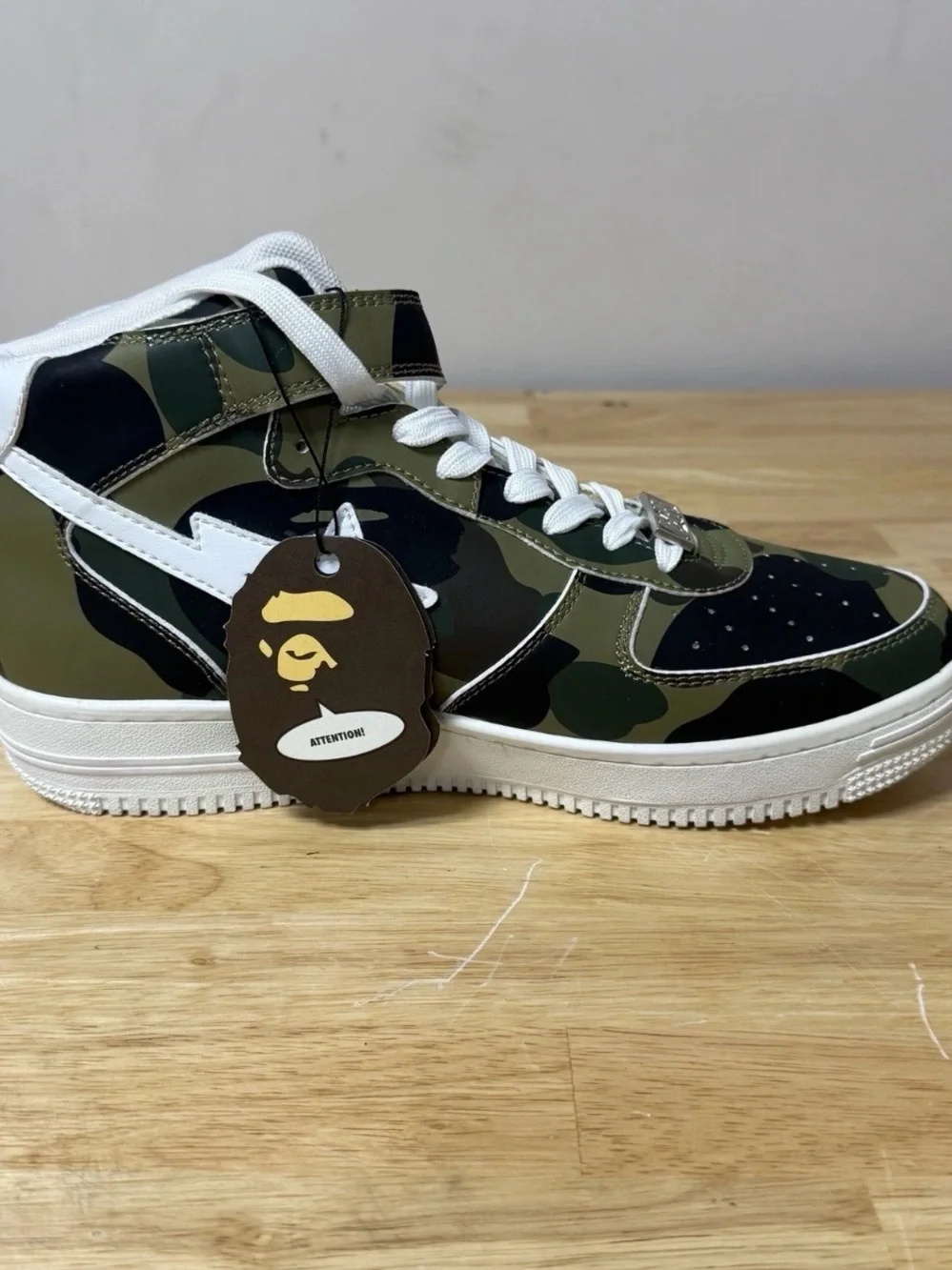 Bape 1st Camo Bapesta Highs Size 10